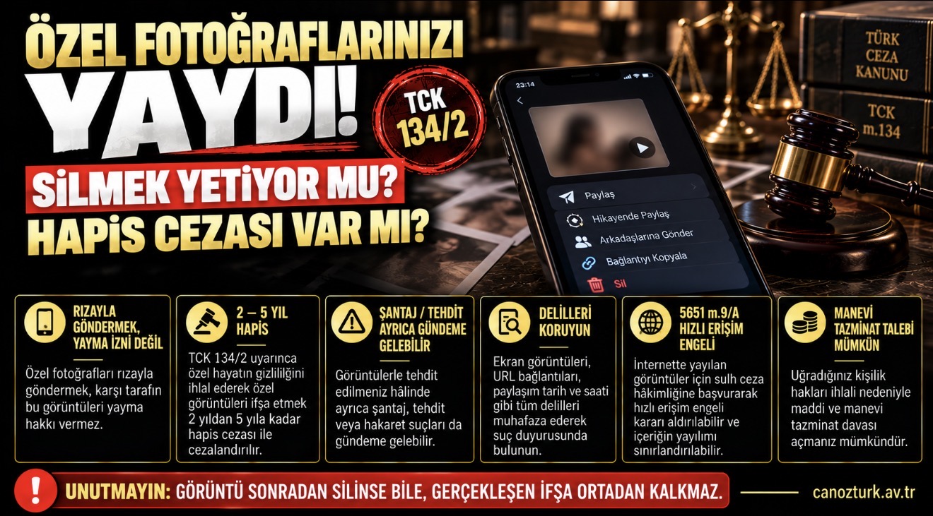 Telefonunuzdaki Özel Fotoğrafları Eski Sevgiliniz Yaydı: Silmek Yetiyor mu, Hapis Cezası Var mı?