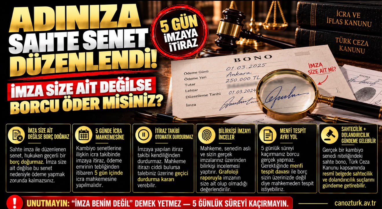 Adınıza Sahte Senet Düzenlendi: İmza Size Ait Değilse Borcu Ödemek Zorunda mısınız?